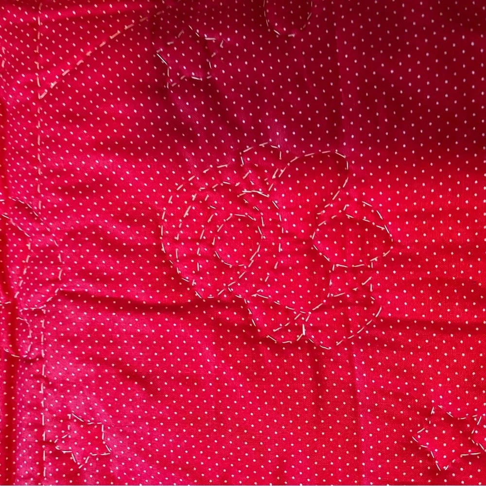 Festive Santa Holiday Quilt Homemade